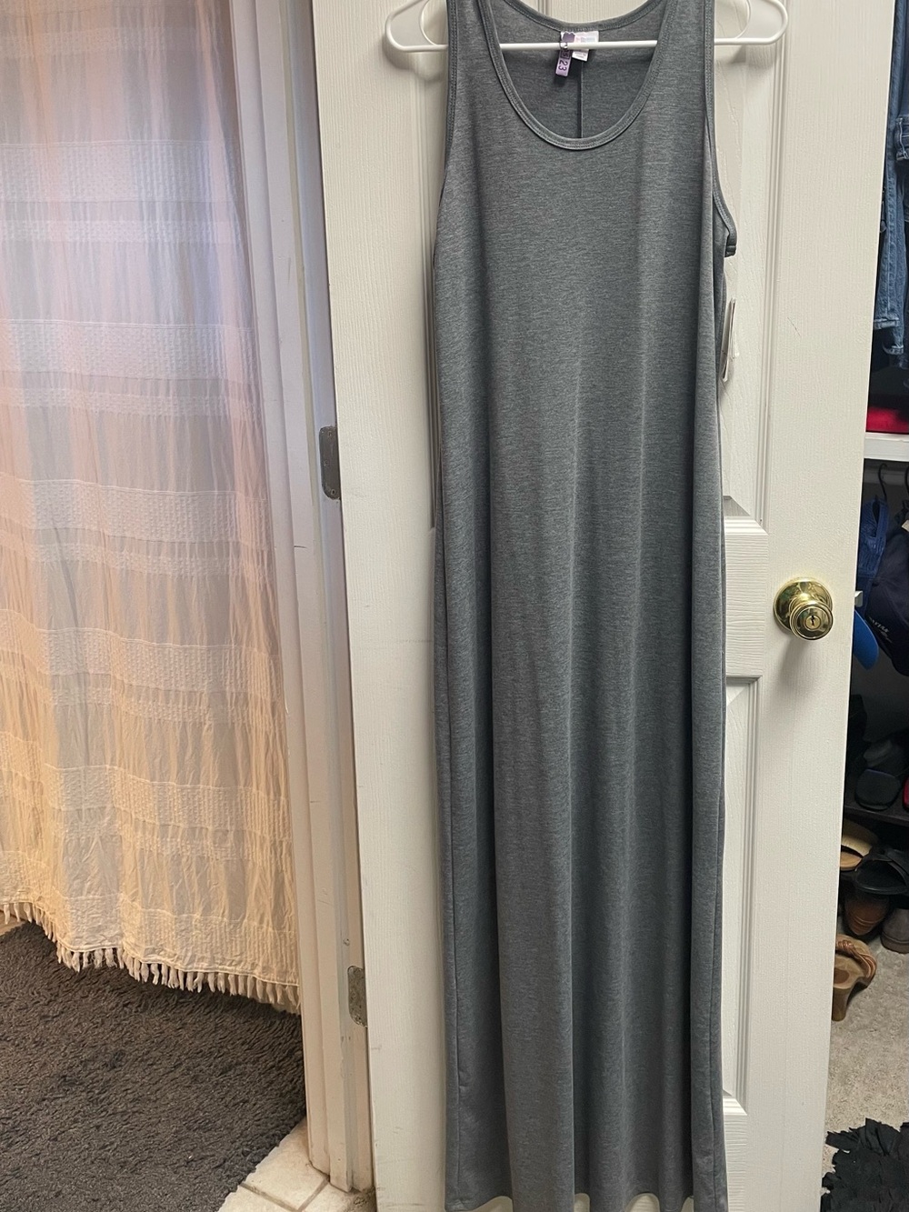 Lularoe Grey Tank Maxi Dress NWT